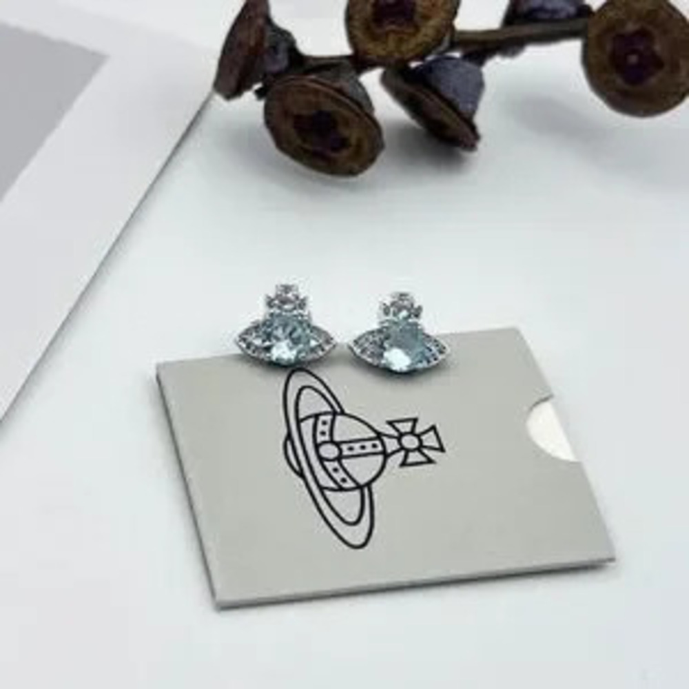 Vivienne Westwood Mermaid Tear Earrings - Sea Blue